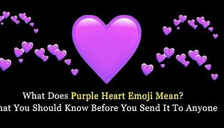 Image result for Dark Purple Heart Emoji