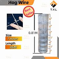 Image result for 6 FT Hog Wire Fence