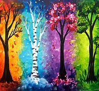 Image result for 4 Seasons Tree Painting