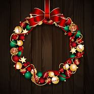 Image result for Red Velvet Bow Gold Backside Christmas Wreath