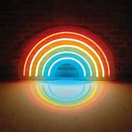 Image result for Rainbow Neon Sign