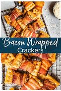 Image result for Bacon Wrapped Crackers