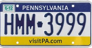 Image result for Pennsylvania License Plate