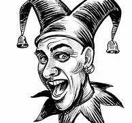 Image result for Black and White Jester Drawing