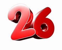 Image result for 26 Number Font PNG