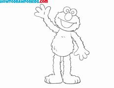 Image result for How to Draw Elmo