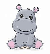 Image result for Vector Illustration Cartoon Hippo