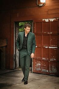 Image result for Black Suit Green Shirt