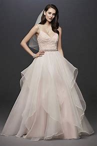 Image result for Blush Wedding Dress