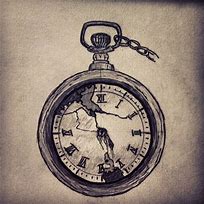 Image result for Broken Pocket Watch Tattoo Drawings