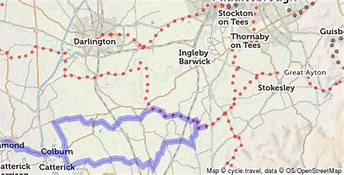 Image result for Map of Nationa Cycle Routes England