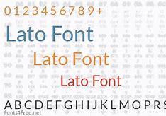 Image result for Lato Font Free