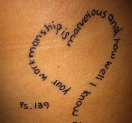 Image result for Psalm 139 Tattoo