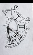 Image result for Broken Clock Ink Drawing