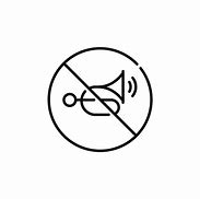 Image result for No Horn Sign Symbol