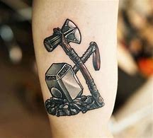 Image result for Mjolnir Tattoo Designs