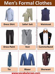 Image result for Gentleman Clothes Vocabulary