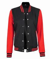 Image result for Red Sweatshirt with Black Jacket Women