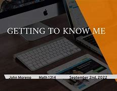 Image result for Getting to Know Me Presentation Outline