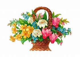 Image result for Flower Basket Clip Art