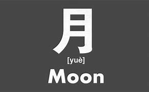 Image result for Moon Chinese Character