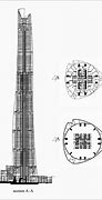 Image result for Shanghai Tower Section