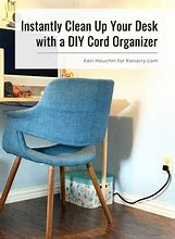 Image result for DIY Desk Cord Organizer