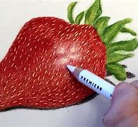 Image result for strawberry pencil drawing