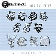 Image result for Free Wilderness Animals for Machine Embroidery