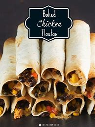 Image result for Baked Chicken Flautas