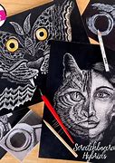 Image result for Scratchboard Art Techniques