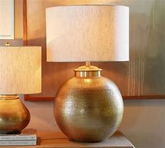 Image result for Hammered Brass Lamp