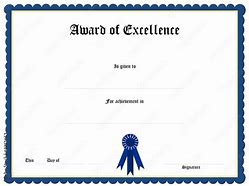 Image result for Blank Award Certificate