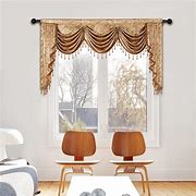 Image result for lace curtains with valance