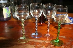 Image result for Twisted Stem Wine Glasses