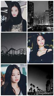 Image result for Jisoo Black and White Aesthetic Wallpaper