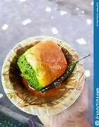 Image result for Vada Paav in Plate