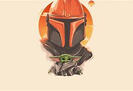 Image result for Baby Yoda and Mandalorian