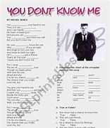 Image result for You Don't Know Me Song