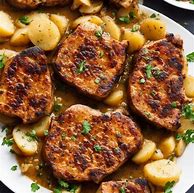 Image result for Pork Chops and Scalloped Potatoes