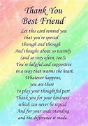 Image result for Thank You Poem Friend