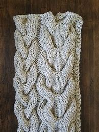 Image result for Chunky Cable Knit Blanket