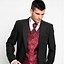 Image result for Black and Red Tuxedo