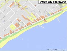 Image result for Ocean City Boardwalk New Jersey Map