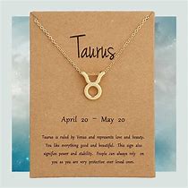 Image result for Taurus Zodiac Sign Necklace