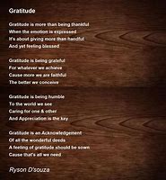 Image result for Gratitude Poem