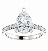 Image result for Pear Engagement Rings with Halo