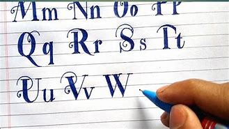 Image result for How to Write Alphabet Letters