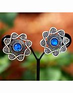 Image result for Blue Stone Earrings