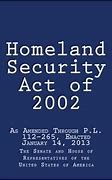 Image result for Homeland Security Act